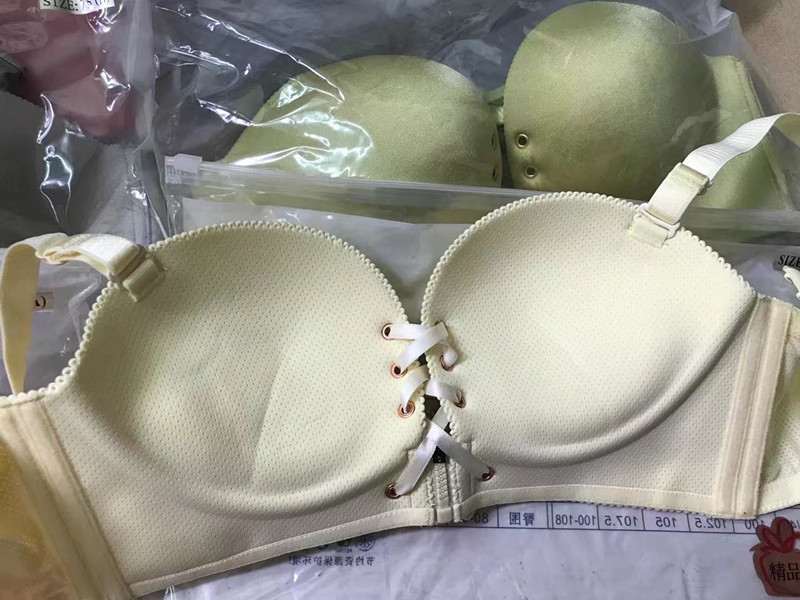 Mùa hè không có dấu vết Rabbi bra LB dây đeo trước thu thập có thể điều chỉnh dày cup ngực nhỏ đồ lót phụ nữ áo ngực áo lót 3 dây