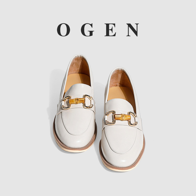 ULOVAZN Japan - 2023 Spring new bamboo buckle piece Lefu shoes comfortable round head high quality women's shoes