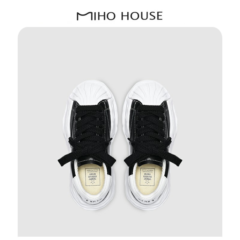 ULOVAZN Japanese European and American style Mihara Yasuyu shell head dissolving shoes genuine leather all-match male and female couple models sneakers