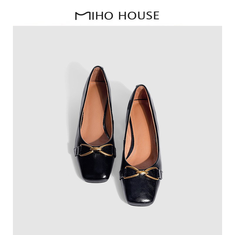 ULOVAZN Japan - Spring 2023 new metal button one footwear in the leisure fashion of the heel