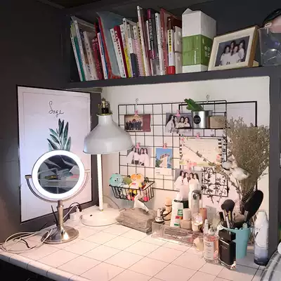 Dormitory decoration background wall grid frame ins girl room decoration photo Kindergarten classroom class culture wall