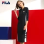 Đầm dự tiệc Fila nữ 2018 thu đông mới thể thao giản dị đơn giản và hào phóng thời trang đầm thoải mái quần áo chạy bộ nữ