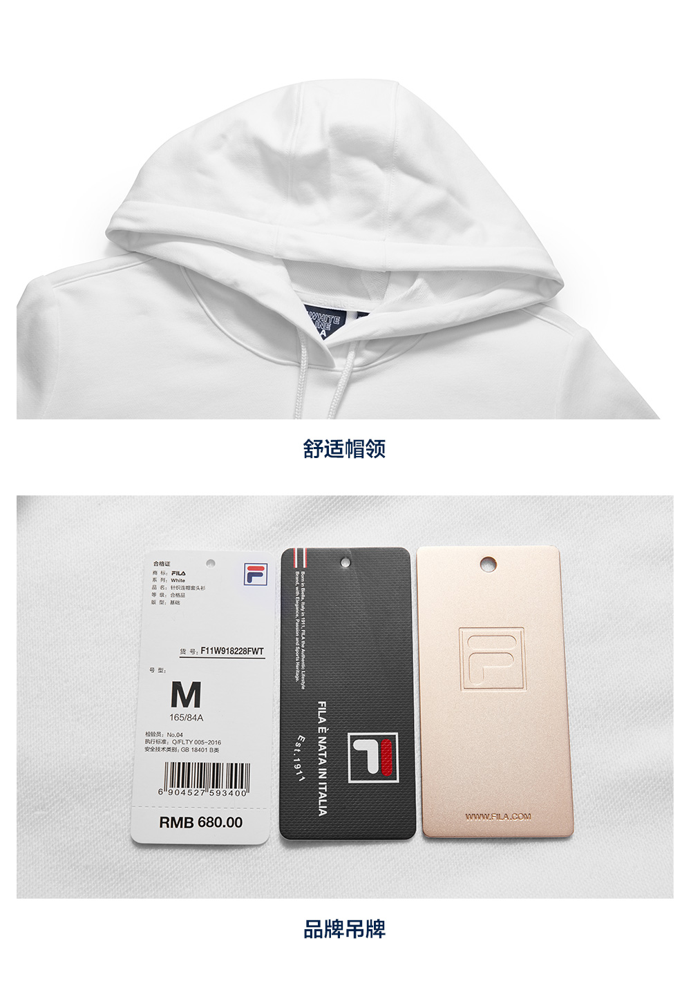 Áo len nữ Fila Fila 2019 xuân mới đơn giản thời trang thể thao và giải trí dệt kim áo len trùm đầu - Thể thao lông cừu / jumper áo hoodie pikachu