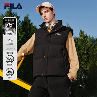 Официальный пуховик fila для пар, женский зимний новый модный спортивный теплый пуховый жилет с воротником-стойкой