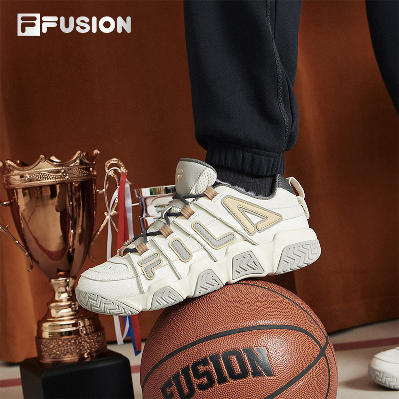 Fila Fusion Official Authentic Trendy Brand Men's Shoes Retro Basketball Shoes Winter New Casual Sports Shoes