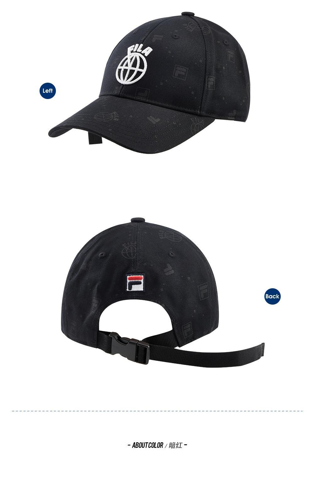 FILA FUSION Mũ lưỡi trai Fila unisex 2019 mùa xuân và mùa thu thể thao và xu hướng giải trí Mũ logo - Mũ thể thao nón lưỡi trai nữ