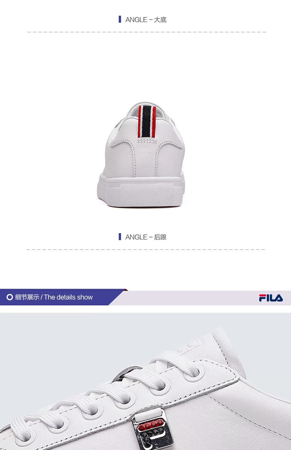 Giày nữ chính hãng của Fila Fila 2019 mùa thu mới giày giản dị thời trang đơn giản Giày nhỏ màu trắng giày nữ - Dép / giày thường giày nữ thể thao