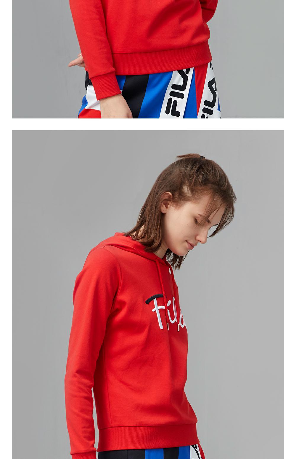 Cặp đôi chính thức của Fila Fila áo len trùm đầu 2019 mùa thu nam và nữ mới dệt kim áo len trùm đầu - Thể thao lông cừu / jumper áo nỉ adidas nam