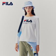 Спортивная футболка fila 斐乐官方女子长袖t2020秋季新款百搭休闲纯棉运动女子长袖t
