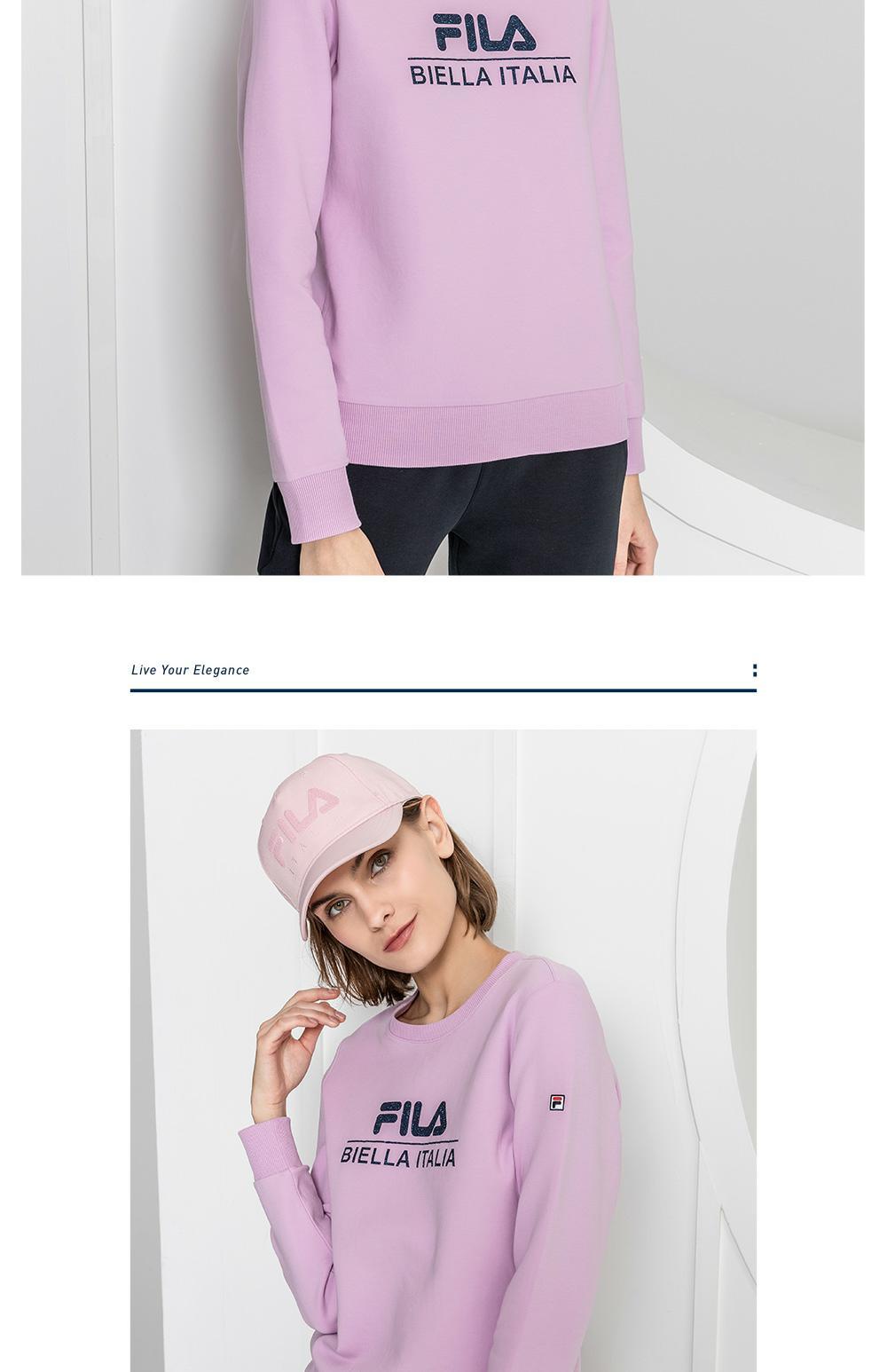 Áo len nữ chính hãng của Fila Fila 2019 Mùa xuân Thời trang mới LOGO In Áo len nữ mặc - Thể thao lông cừu / jumper áo hoodie nữ màu đen