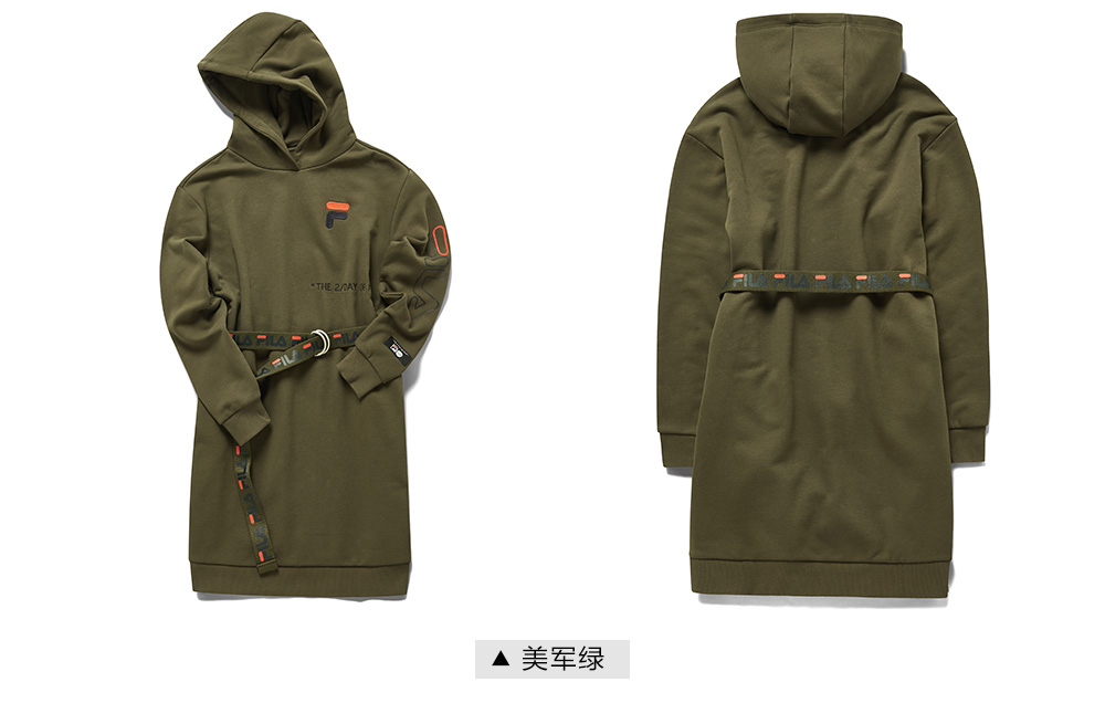 PHIM FUSION x b + ab Fila dress mùa đông chính thức áo thể thao và giải trí mới - Trang phục thể thao quần dài thể thao nữ