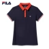 Phụ nữ Fila Fila ngắn POLO mùa xuân Mới thoáng khí thời trang thanh lịch ngắn tay áo polo nữ - Áo polo thể thao Áo polo thể thao
