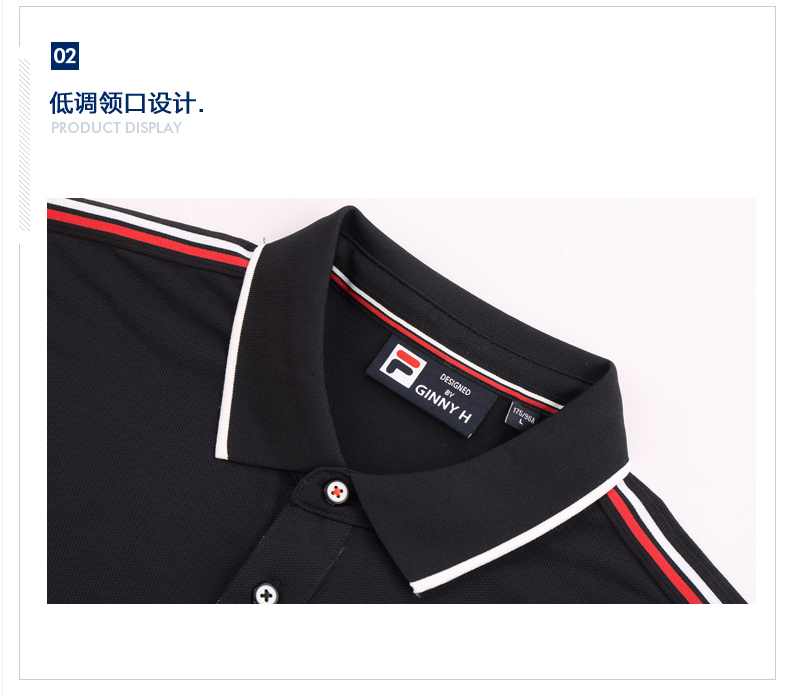 FILA Fila nam T-Shirt 2018 mùa hè mới ngắn tay POLO áo giản dị thời trang thể thao T-Shirt nam aos polo