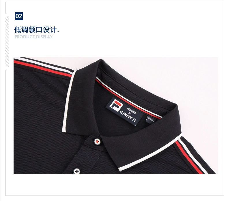 FILA Fila nam T-Shirt 2018 mùa hè mới ngắn tay POLO áo giản dị thời trang thể thao T-Shirt nam