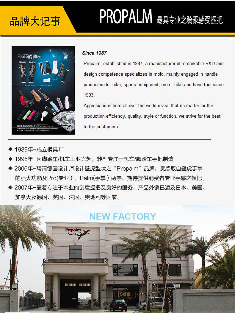 Poignées de vélo PROPALM - Ref 2335812 Image 6