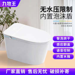 Smart Toilet, Fully Automatic, No Water Pressure Limit, Household Small Apartment Instant Heating All-In-One Built-In Water Tank Toilet