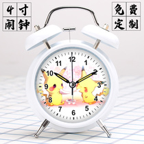 Pikachu creative small alarm clock Super loud sound Cute cartoon childrens special mute luminous alarm for primary school students