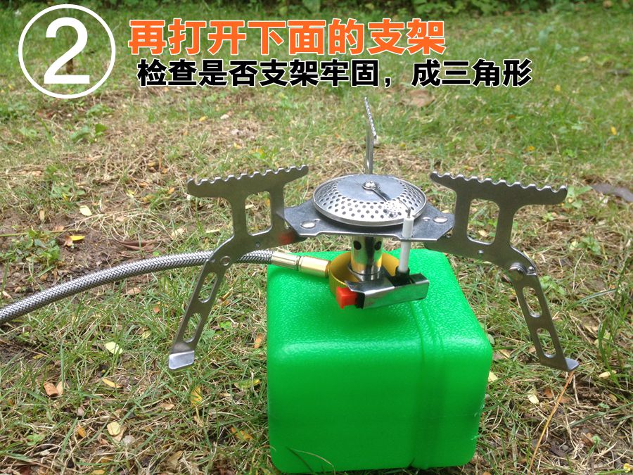 Changjin Sơn ngoài trời loại chia bếp chống gió mạnh mẽ Bếp cắm trại Bếp gas dã ngoại thiết bị bếp siêu gió - Bếp lò / bộ đồ ăn / đồ nướng dã ngoại bếp ga mini du lịch gấp gọn được
