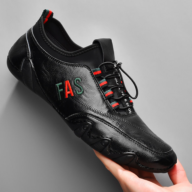 Clearing handling leakage special price interrupt bean shoes men autumn leather hundred casual shoes large-code leather shoes men