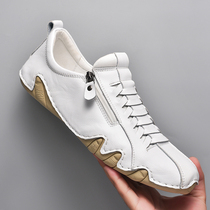 Armor Ram Clearance Deal Broken Code Special Price Genuine Peas Shoes Mens Soft Sole Slip On Driving Casual Leather Shoes