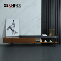 Nordic Light Extravagant TV Cabinet Tea Table Combination Suit Modern Minima small family Living room TV enclosure Creative customisation