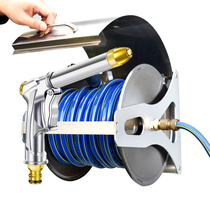 Stainless steel water pipe storage rack watering garden soft household high pressure gardening garden collection pipe car hose reel
