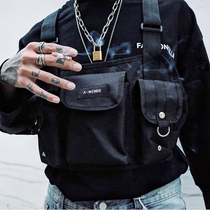 The new fanny pack mens chest bag close-fitting Kan Ye with the same hip-hop street ALYX tactical chest hanging bag tide function Bundy bag