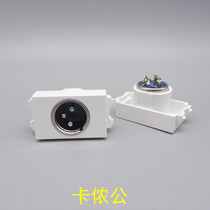 128 type male XLR module welding occupies one microphone male XLR plug-in XLR male microphone audio