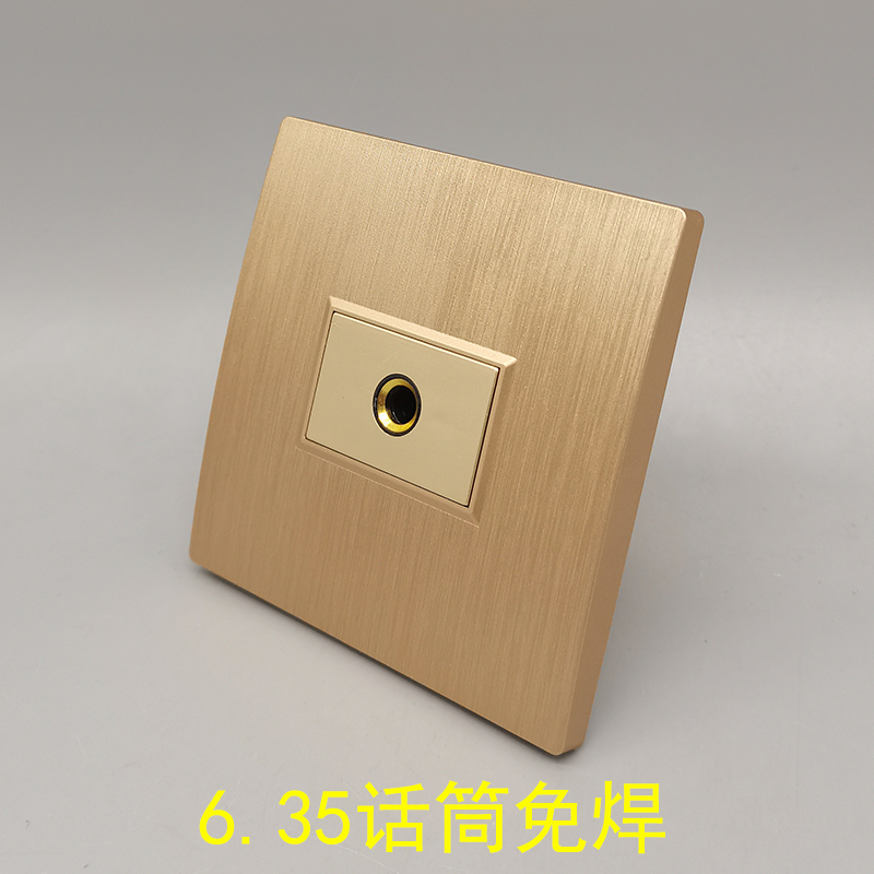 Wire drawing gold Type 86 One microphone microphone gold 6 35 microphone microphone free of wire wringing multimedia