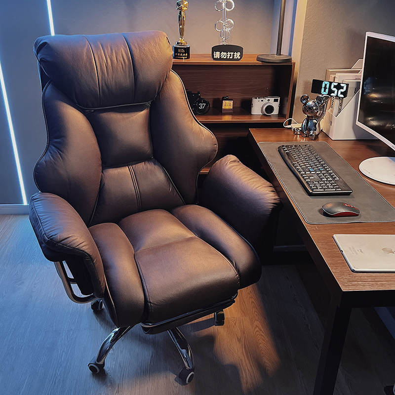 Boss Chair Home Office Computer Chair Comfortable Sedentary Business Computer Sofa Chair Study Desk Chair Seat Reclining