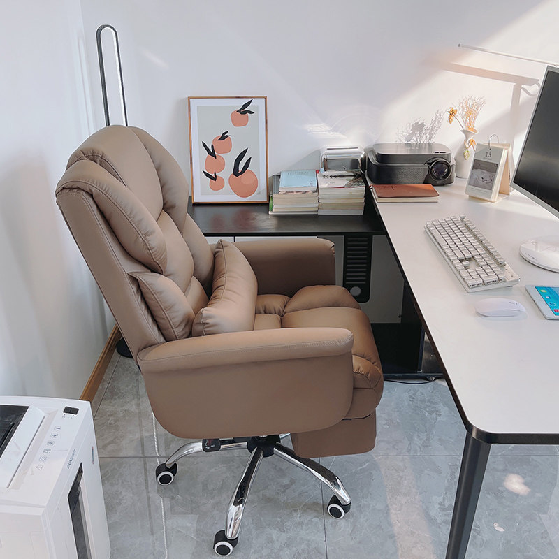 Home office boss chair study leisure desk computer chair comfortable sitting back swivel chair business sofa seat