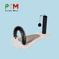 Direct sales kitty Cat Scratching Board Cat Grabbing Disc With Brush Kitty Climbing and Wear Resistant Cat Grab Board Toy