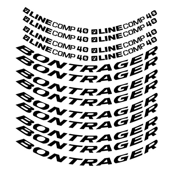 readu 스티커 Bontrager 라인 Comp40 마운틴 휠 세트 스티커 트레킹 휠 링 컬러 변경 스티커
