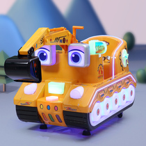 Commercial coin digger rocking car New engineering car electric childrens supermarket door baby home music toys