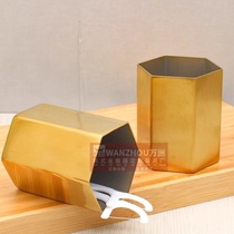 Hexagonal cylinder Japanese toothpick and floss tube simple solid color restaurant hotel desktop home commercial multi-functional storage