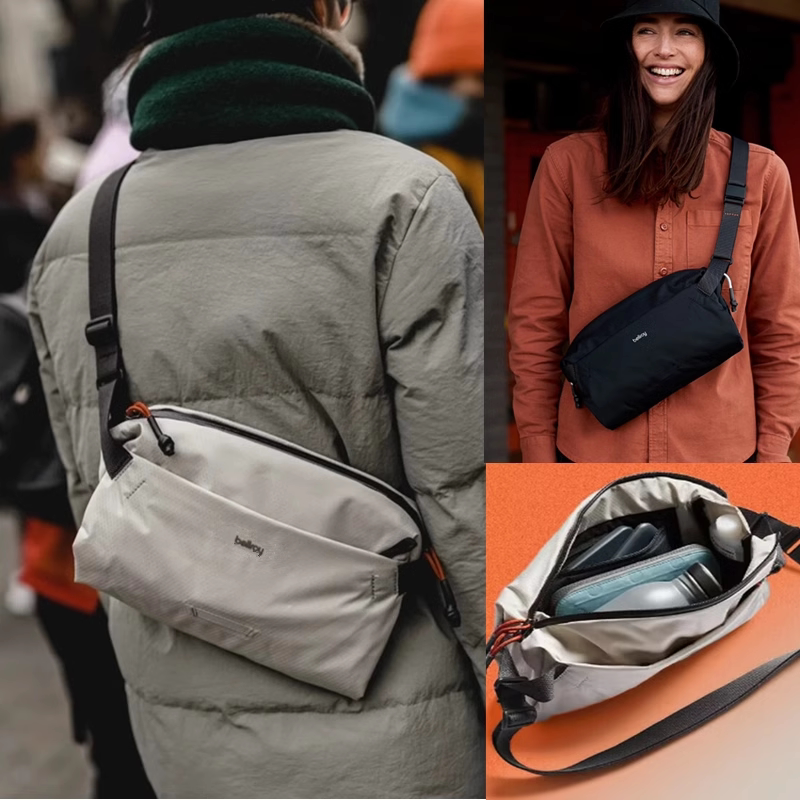 2026 New Lightweight Waterproof Crossbody Bag Large Capacity Casual Versatile Cycling Bag Sports Chest Bag Unisex Shoulder Bag