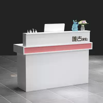 Cashier counter small simple beauty salon clothing store nail hairdressing shop bar Net red front desk reception desk