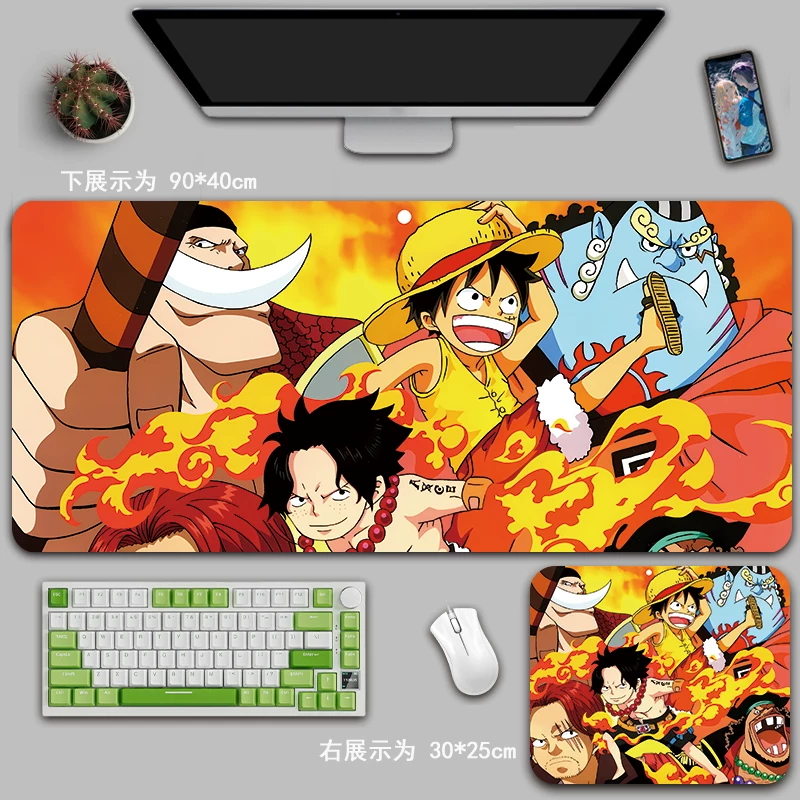Коврик для мыши One Piece супер большой, Salon Ruf, аниме-игра офисный коврик для стола 2D