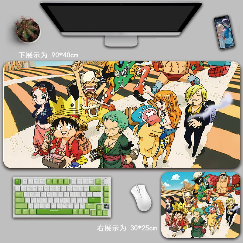 Коврик для мыши One Piece супер большой, Salon Ruf, аниме-игра офисный коврик для стола 2D