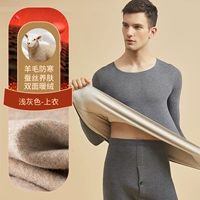 [De Velvet + шерсть + шелк] Светлый серый-[круглая шея]]