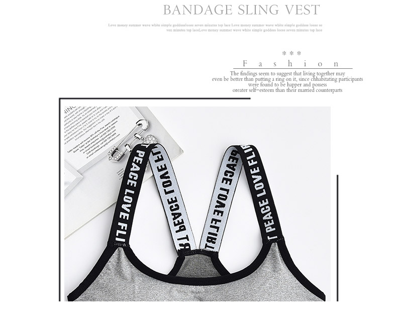 Đồ lót thể thao ngắn gợi cảm đeo vai nữ sinh viên vẻ đẹp trở lại áo ngực dây đeo vest tập hợp quấn ngực ống hàng đầu áo bra tập gym