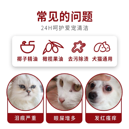 Кодзима Pet Eye Eye Meet Scarf до слез, собак, собак, вытрите глаза, удалите поляки для уборки домашних животных, убрать глаза для питомца