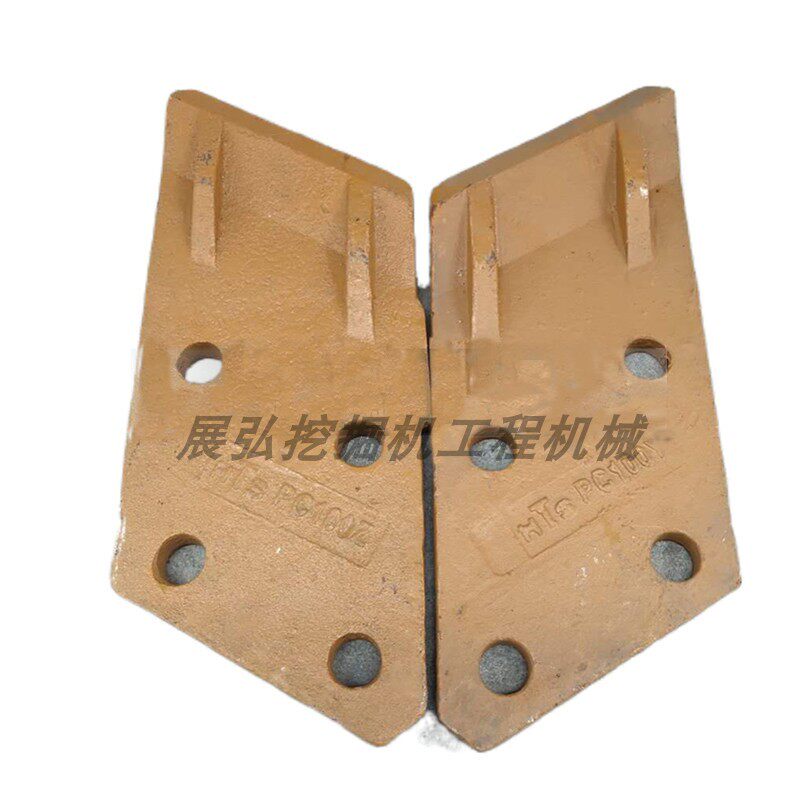 Applicable small pine PC100 120 knife angle plate bucket tooth protection plate edge tooth digging bucket edge knife plate dredger accessories