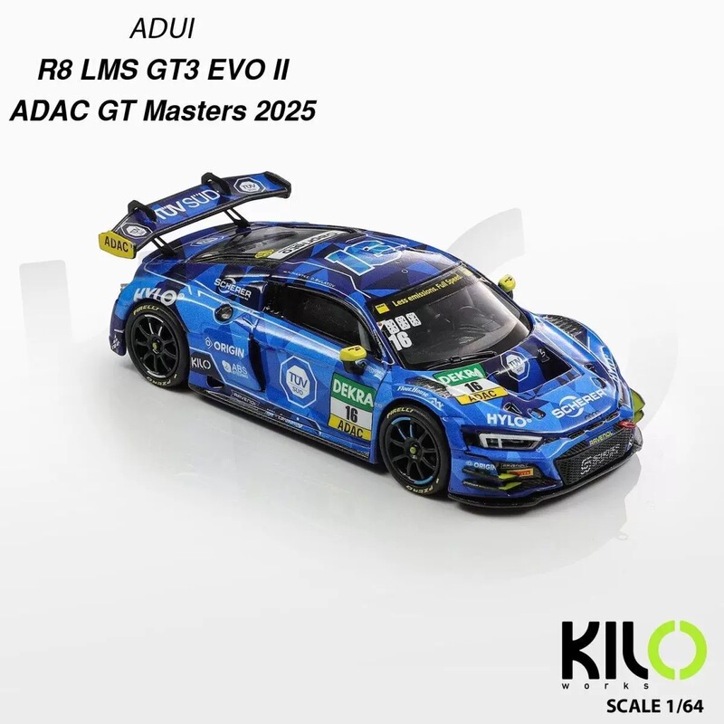 Kilo Works 1:64 ADUI R8 LMS GT3 EVO II ADAC GT Masters 2026 Kilo Works 1:64 ADUI R8 LMS GT3 EVO II ADAC GT Masters 2026