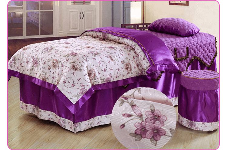 Đặc biệt cung cấp vẻ đẹp trải giường bốn bộ của thẩm mỹ viện đặc biệt massage massage trị liệu trải giường cao cấp moxibustion trải giường ga bọc giường spa