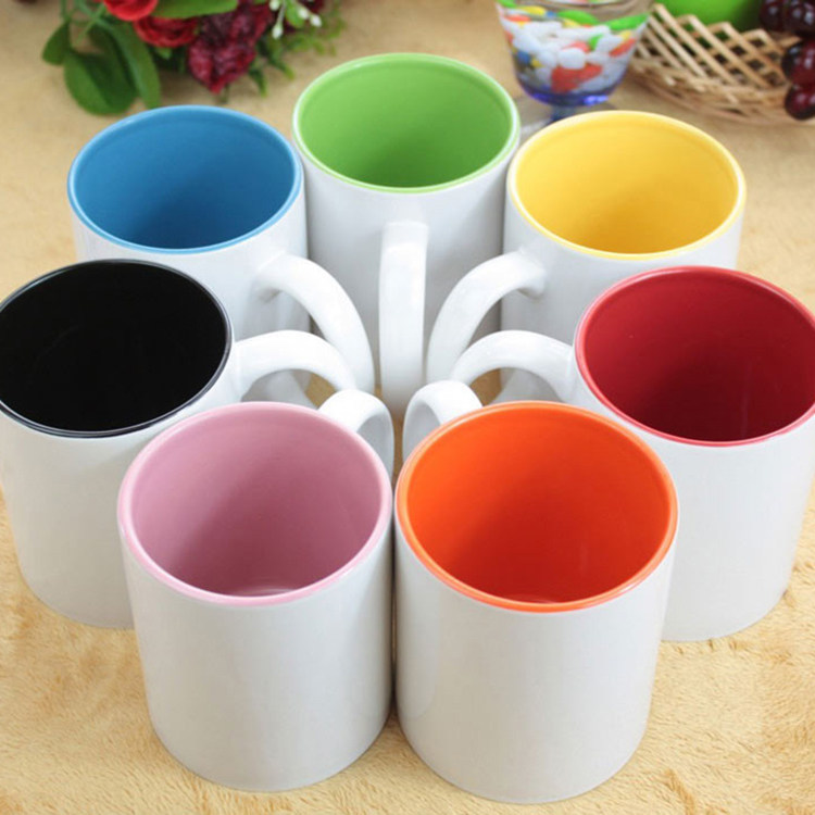 Thermal transfer DIY personalized customized printing picture inside the color cup mark cup ceramic cup coating cup promotion wholesale