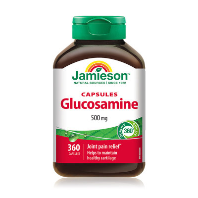 Jamieson健美生氨糖硫酸软骨素维骨力氨基葡萄糖胶囊360粒钙片D3