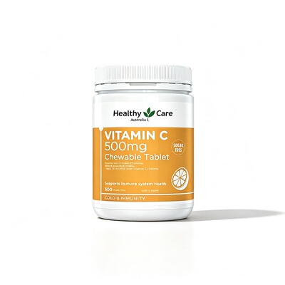 HealthyCare无糖维C咀嚼片500粒