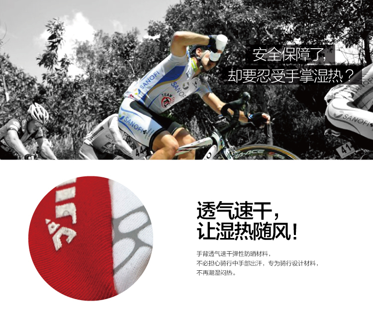 Gants de cyclisme mixte JINREX - Ref 2244165 Image 8