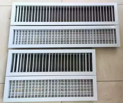 Ventilator coil inlet and outlet ABS aluminum alloy air conditioner air outlet custom-made door hinge open return air outlet with filter